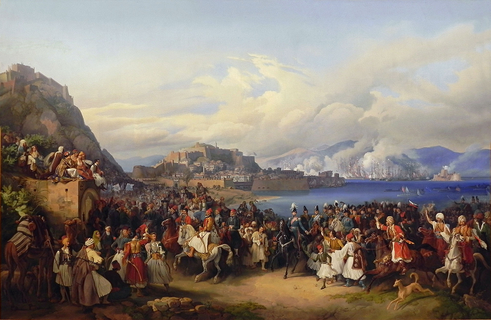 Arrive d'Othon Ier de Grce  Nauplie - par Peter von Hess - 1835